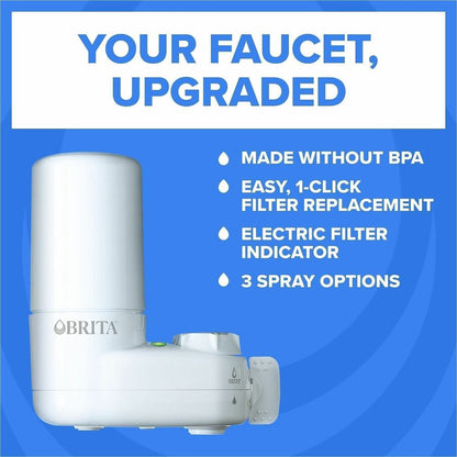 Brita Faucet Mount System with Elite Advanced Replacement Filter - Faucet - 100 gal Filter Life (Water Capacity) - 54 / 