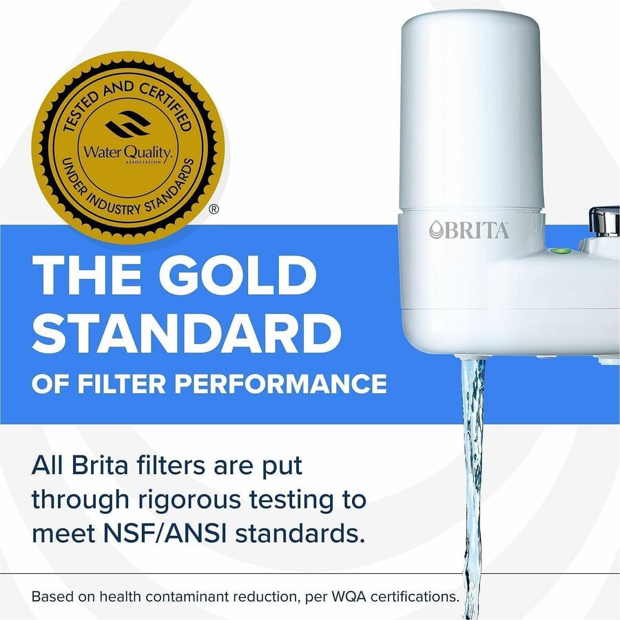 Brita Faucet Mount System with Elite Advanced Replacement Filter - Faucet - 100 gal Filter Life (Water Capacity) - 54 / 