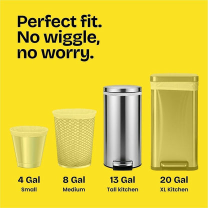 Glad ForceFlex Tall Kitchen Drawstring Trash Bags - Fresh Clean with Febreze Freshness - 13 gal Capacity - 0.72 mil (18 