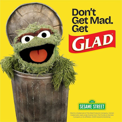 Glad ForceFlex Tall Kitchen Drawstring Trash Bags - Fresh Clean with Febreze Freshness - 13 gal Capacity - 0.72 mil (18 