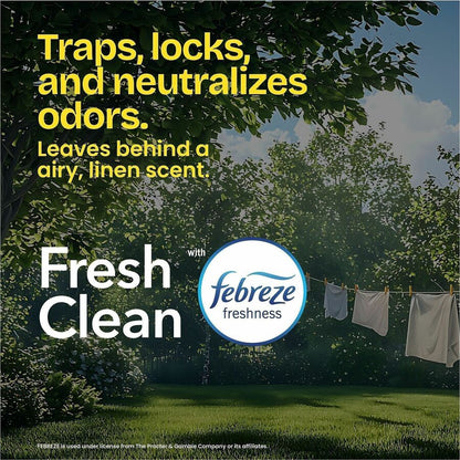 Glad ForceFlex MaxStrength X-Large Kitchen Drawstring Trash Bags - Fresh Clean with Febreze Freshness - Large Size - 20 