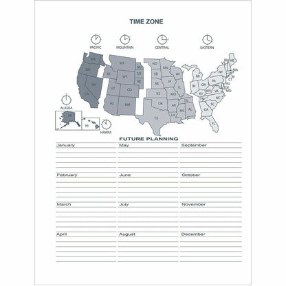 House of Doolittle Monthly Calendar Planner 2 Year Black Hard Cover 8-1/2 x 11 Inches - Julian Dates - Monthly - 24 Mont
