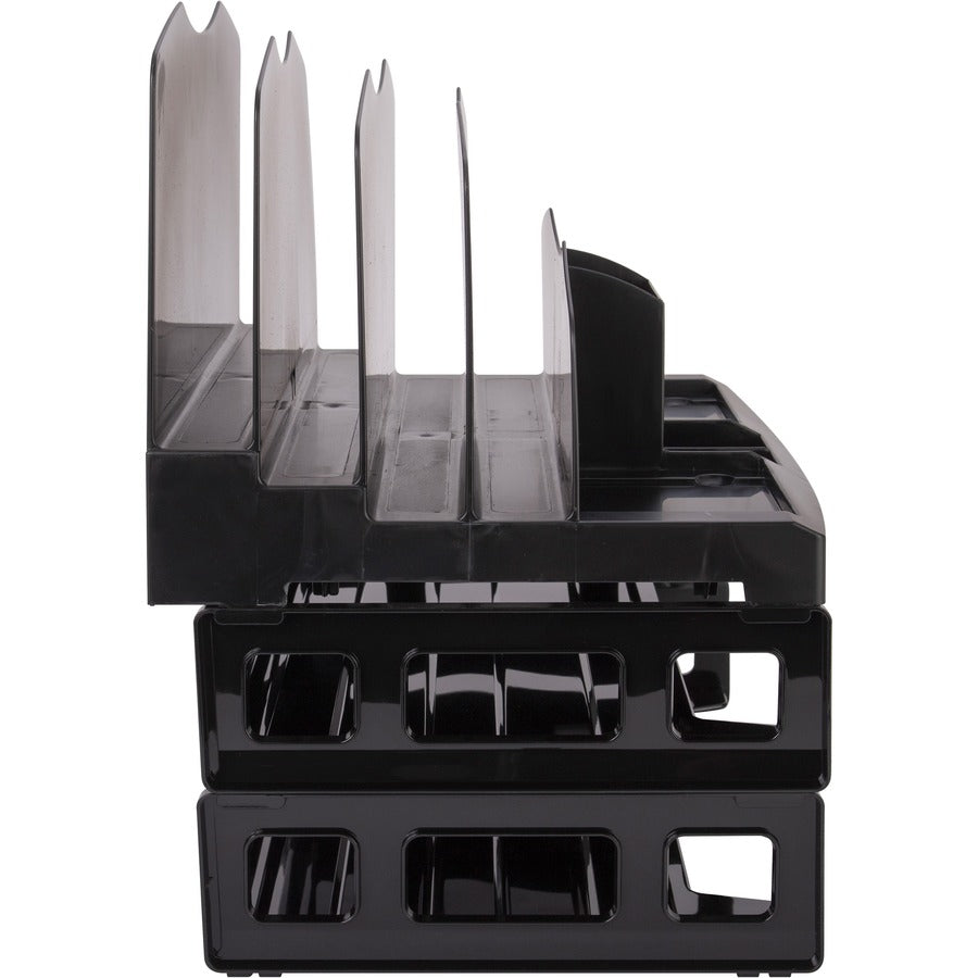Business Source Smart Sorter Letter Tray/Organizer - 9 Compartment(s) - 14" Height x 13.12" Width x 9.88" Depth - Deskto