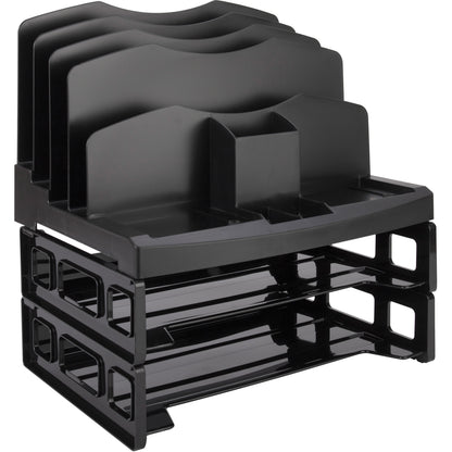 Business Source Smart Sorter Letter Tray/Organizer - 9 Compartment(s) - 14" Height x 13.12" Width x 9.88" Depth - Deskto