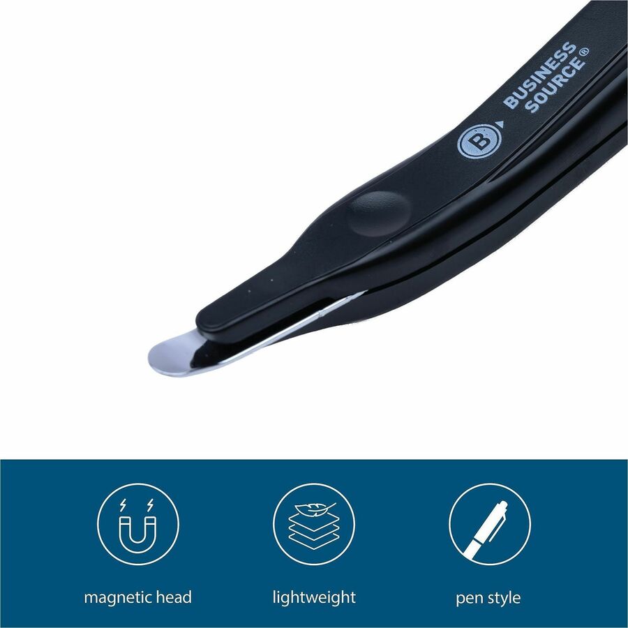 Business Source 41883 Staple Remover - Plastic - Black - Lightweight - 1 Each