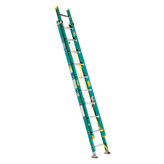 Werner 20 ft. H Fiberglass Extension Ladder Type II 225 lb. cap.