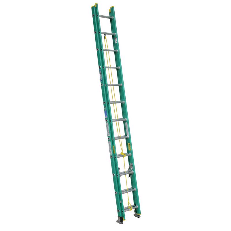 Werner 24 ft. H Fiberglass Extension Ladder Type II 225 lb. cap.