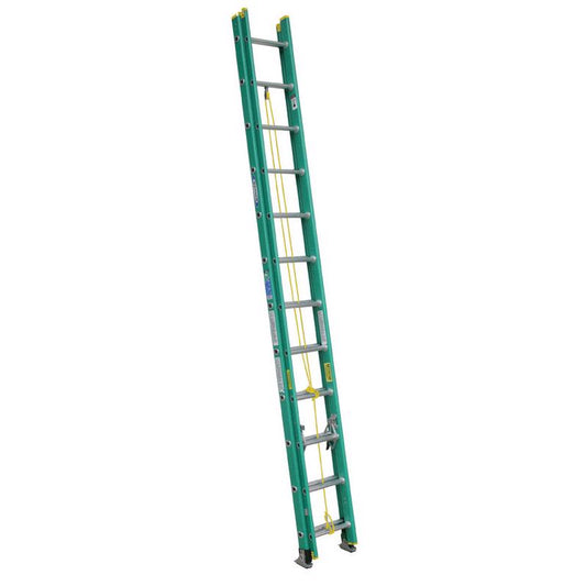 Werner 24 ft. H Fiberglass Extension Ladder Type II 225 lb. cap.