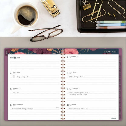 At-A-Glance Dark Romance Weekly Monthly Planner, Large, 8 1/2" x 11" - Large - Julian Dates - Weekly, Monthly - 13 Month