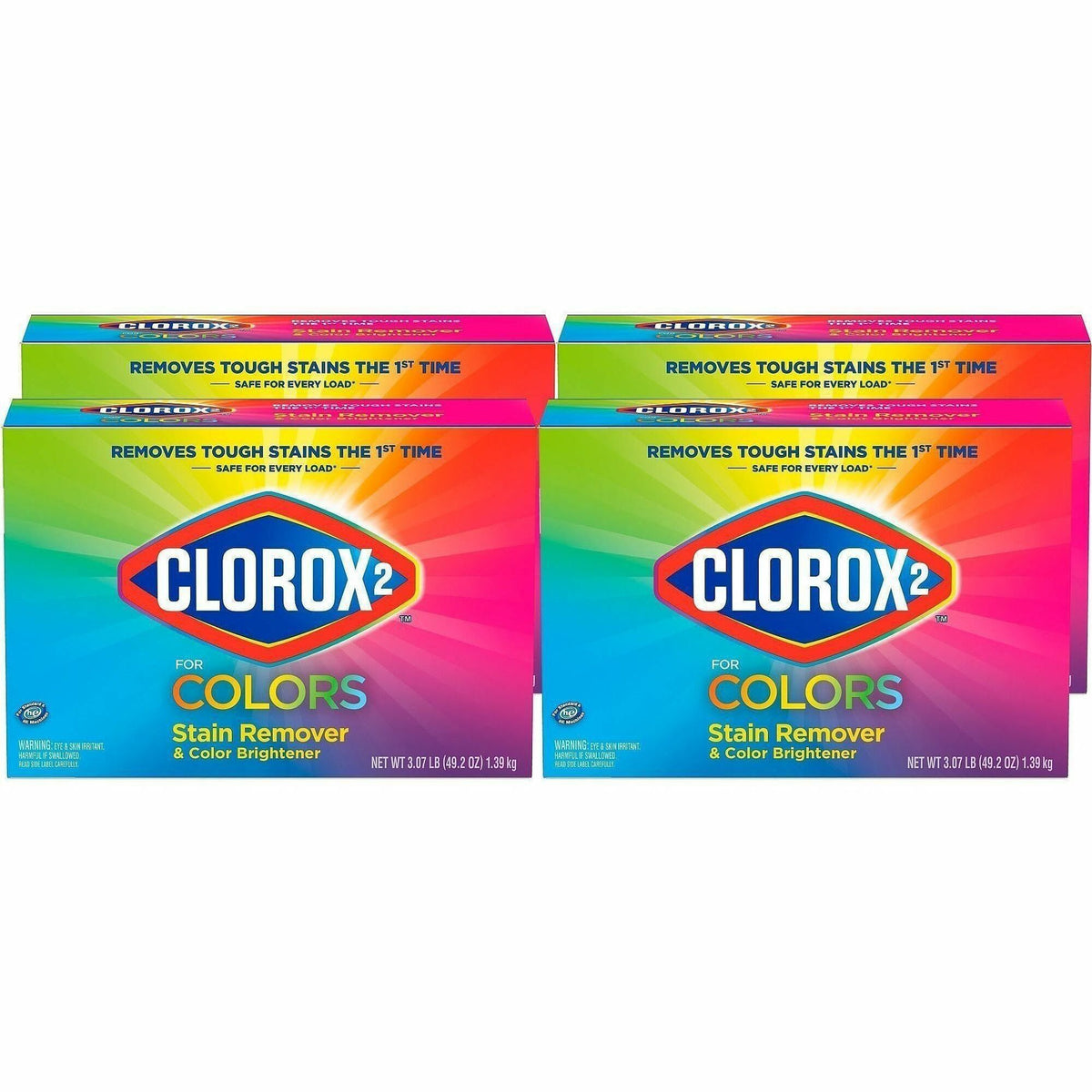 Clorox for Colors Stain Remover and Color Brightener Powder - For Hotel, Restaurant, Day Care - Powder - 49.20 oz (3.07 