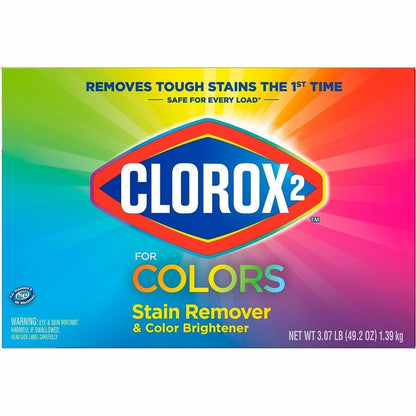 Clorox for Colors Stain Remover and Color Brightener Powder - For Hotel, Restaurant, Day Care - Powder - 49.20 oz (3.07 