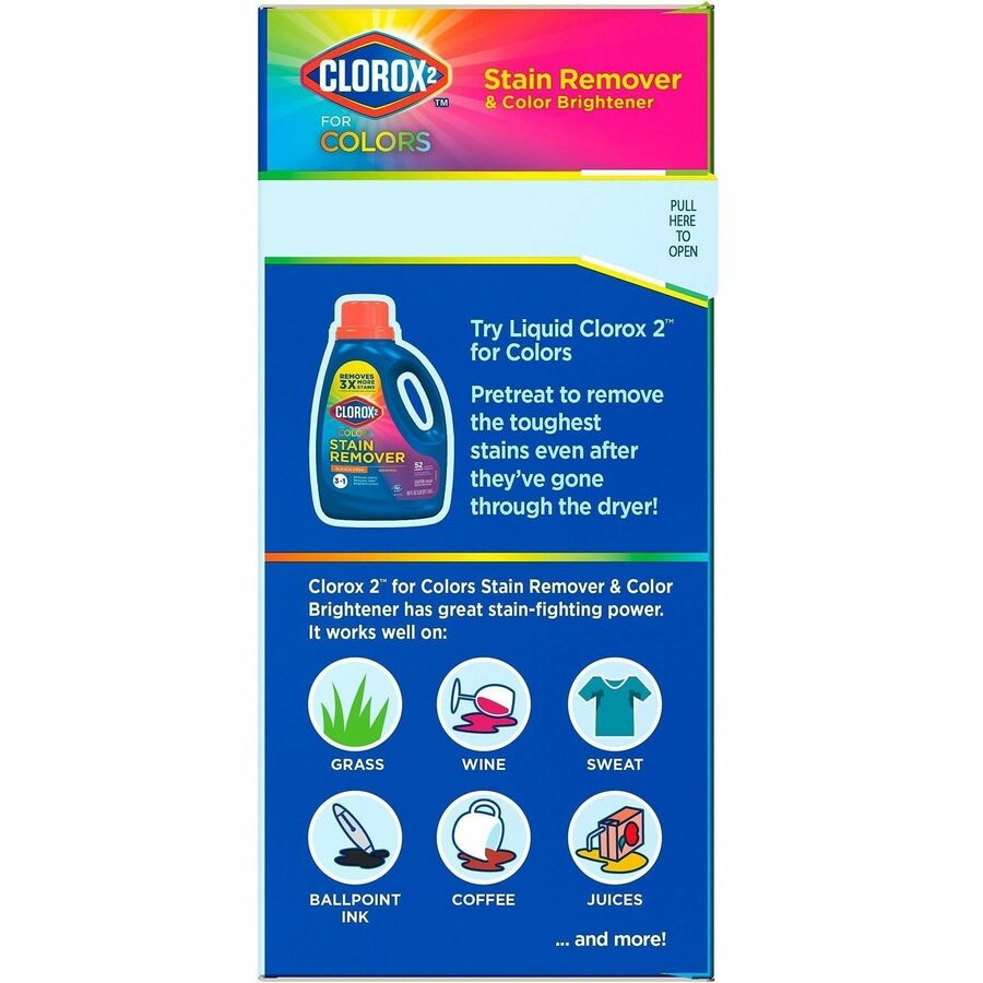 Clorox for Colors Stain Remover and Color Brightener Powder - For Hotel, Restaurant, Day Care - Powder - 49.20 oz (3.07 