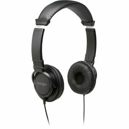 Kensington USB Hi-Fi Headphones - Stereo - USB Type A - Wired - Over-the-head - Binaural - Circumaural - 6 ft Cable - Bl