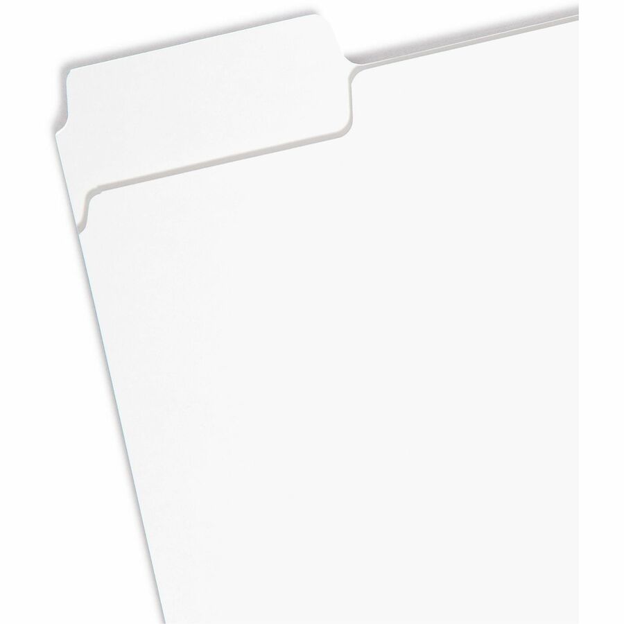 Smead SuperTab 1/3 Tab Cut Letter Recycled Top Tab File Folder - 8 1/2" x 11" - 3/4" Expansion - Assorted Tab Position -