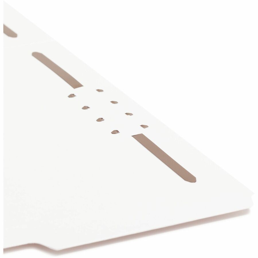 Smead 1/3 Tab Cut Letter Recycled Fastener Folder - 8 1/2" x 11" - 3/4" Expansion - 2 x Prong K Style Fastener - 2" Fast