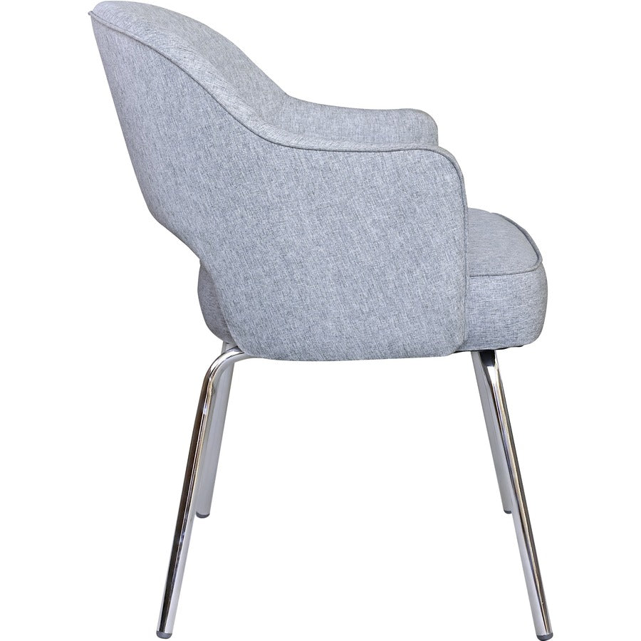 Boss Granite Linen Guest Chair - Granite Seat Color - Linen Seat Material - Granite Back Color - Linen Back Material - C