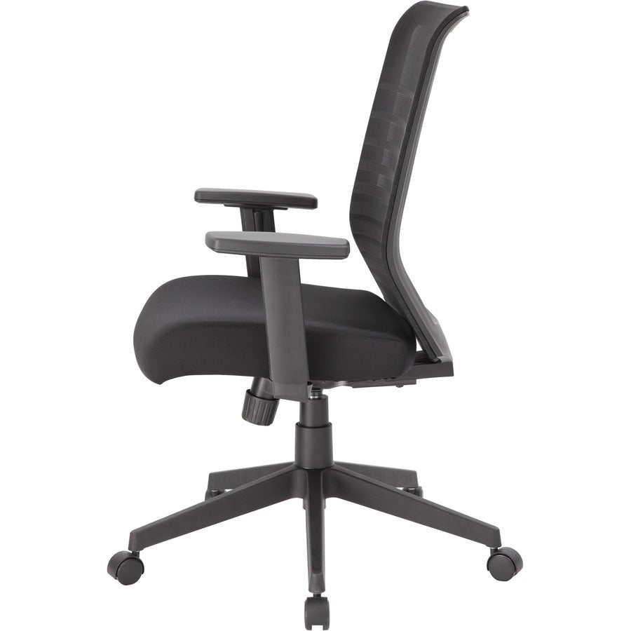 Boss Mesh Task Chair - Black Seat Color - Black Back Color - Mesh Back Material - Black Frame Color - 5-star Base - 1 Ea