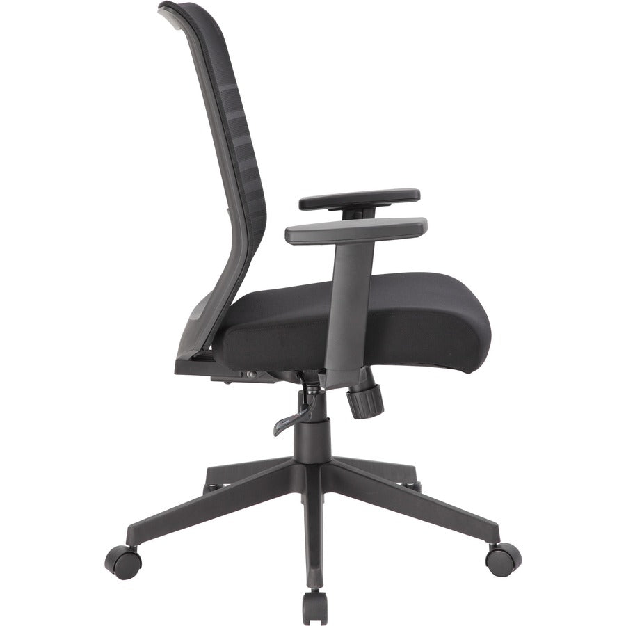 Boss Mesh Task Chair - Black Seat Color - Black Back Color - Mesh Back Material - Black Frame Color - 5-star Base - 1 Ea