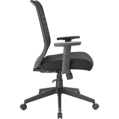 Boss Mesh Task Chair - Black Seat Color - Black Back Color - Mesh Back Material - Black Frame Color - 5-star Base - 1 Ea