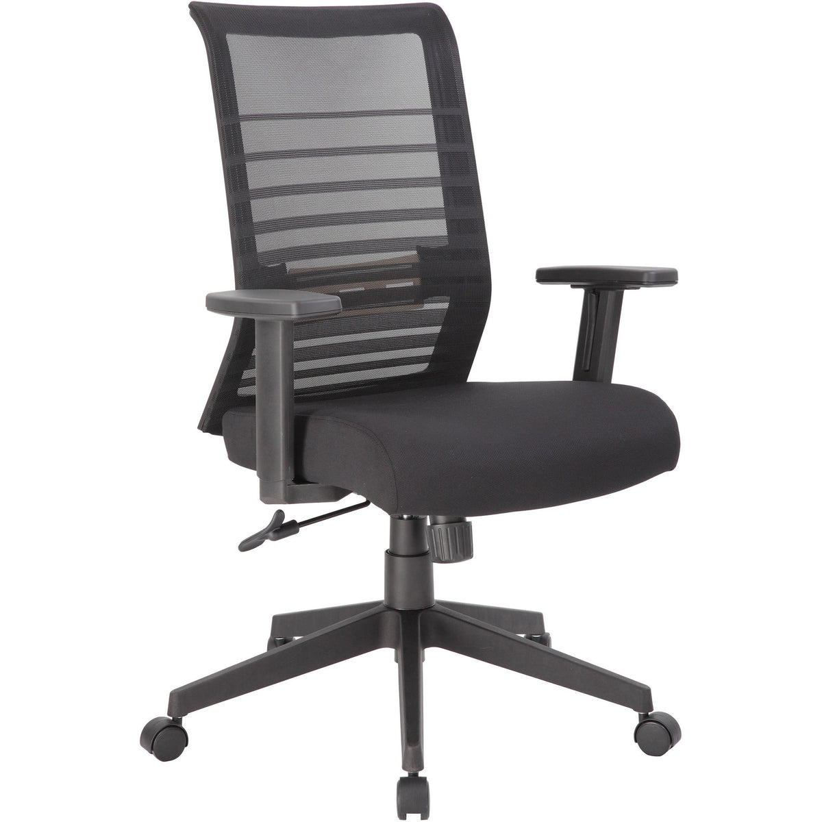 Boss Mesh Task Chair - Black Seat Color - Black Back Color - Mesh Back Material - Black Frame Color - 5-star Base - 1 Ea