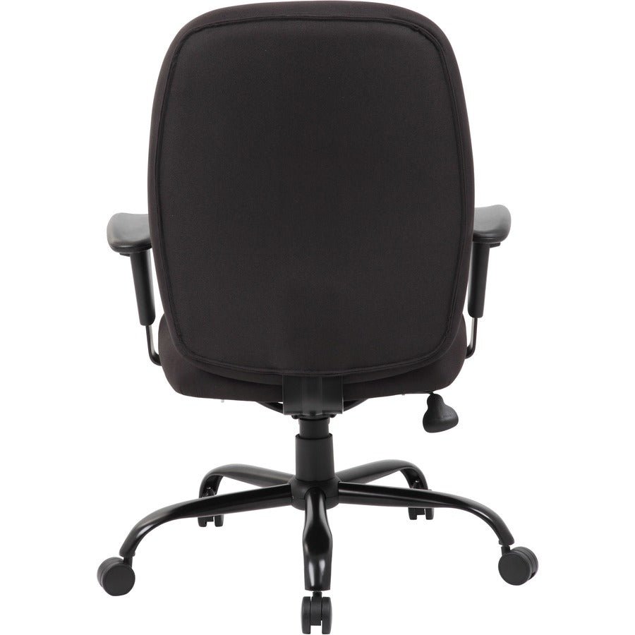 Boss Heavy Duty Task Chair- 400 lbs - Black Seat Color - Crepe Fabric Seat Material - Black Back Color - Crepe Fabric Ba