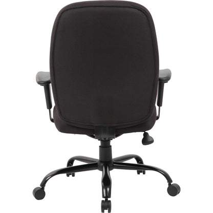 Boss Heavy Duty Task Chair- 400 lbs - Black Seat Color - Crepe Fabric Seat Material - Black Back Color - Crepe Fabric Ba