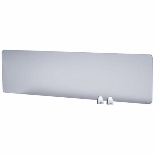 Boss 22" Privacy Panel, Plexiglass - 15.6" Height x 22" Width x 0.2" Depth - Material: Plexiglass - Finish: Silver - 1 E
