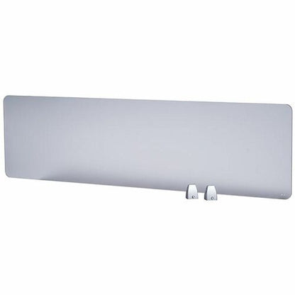 Boss 22" Privacy Panel, Plexiglass - 15.6" Height x 22" Width x 0.2" Depth - Material: Plexiglass - Finish: Silver - 1 E