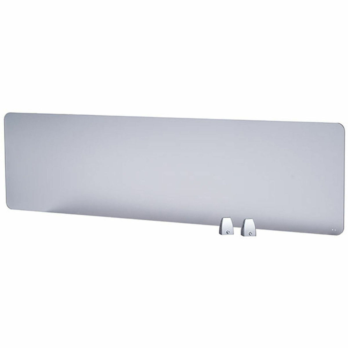 Boss 58" Privacy Panel, Plexiglass - 15.6" Height x 58" Width x 0.2" Depth - Material: Plexiglass - Finish: Silver - 1 E