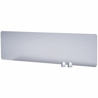 Boss 45" Privacy Panel, Plexiglass - 15.6" Height x 45" Width x 0.2" Depth - Material: Plexiglass - Finish: Silver - 1 E