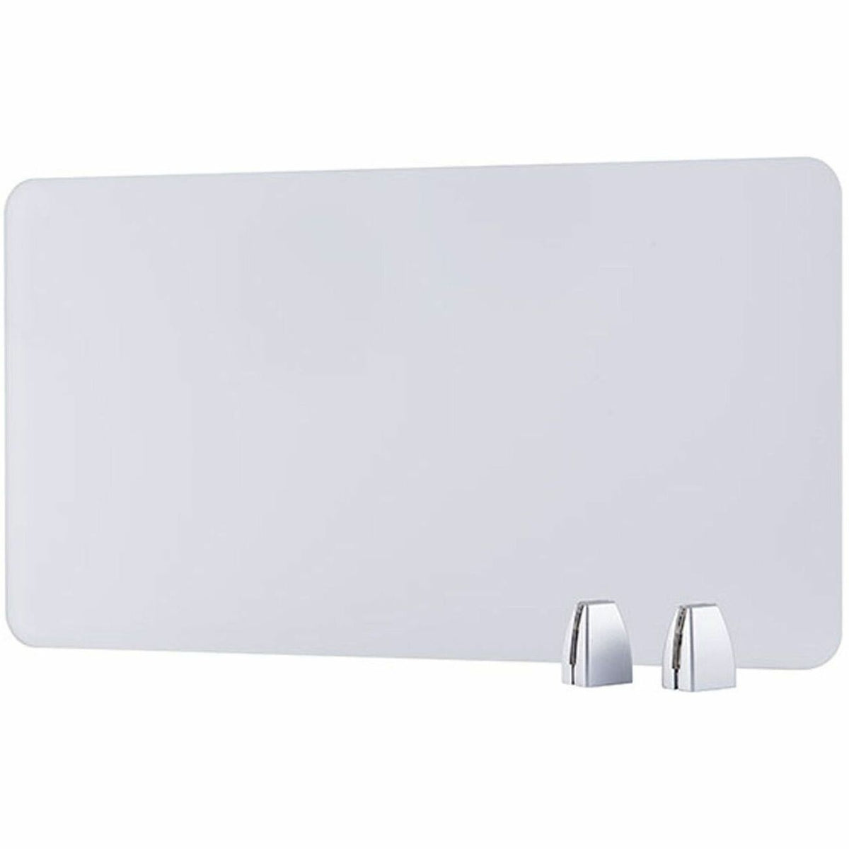 Boss 28" Privacy Panel, Plexiglass - 15.6" Height x 27.6" Width x 0.2" Depth - Material: Plexiglass - Finish: Silver - 1