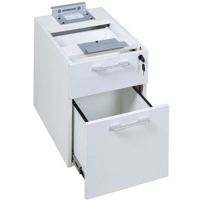 Boss Simple System Hanging Pedestal - 19" Height x 15.5" Width x 22.8" Depth - Finish: White - 1 Each