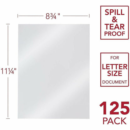 Mead Clear View Presentation Cover - 8 3/4" x 11 1/4" - Clear - Rounded Corner, Square Corner, Heavy Duty, Tear Resistan