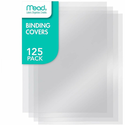Mead Clear View Presentation Cover - 8 3/4" x 11 1/4" - Clear - Rounded Corner, Square Corner, Heavy Duty, Tear Resistan