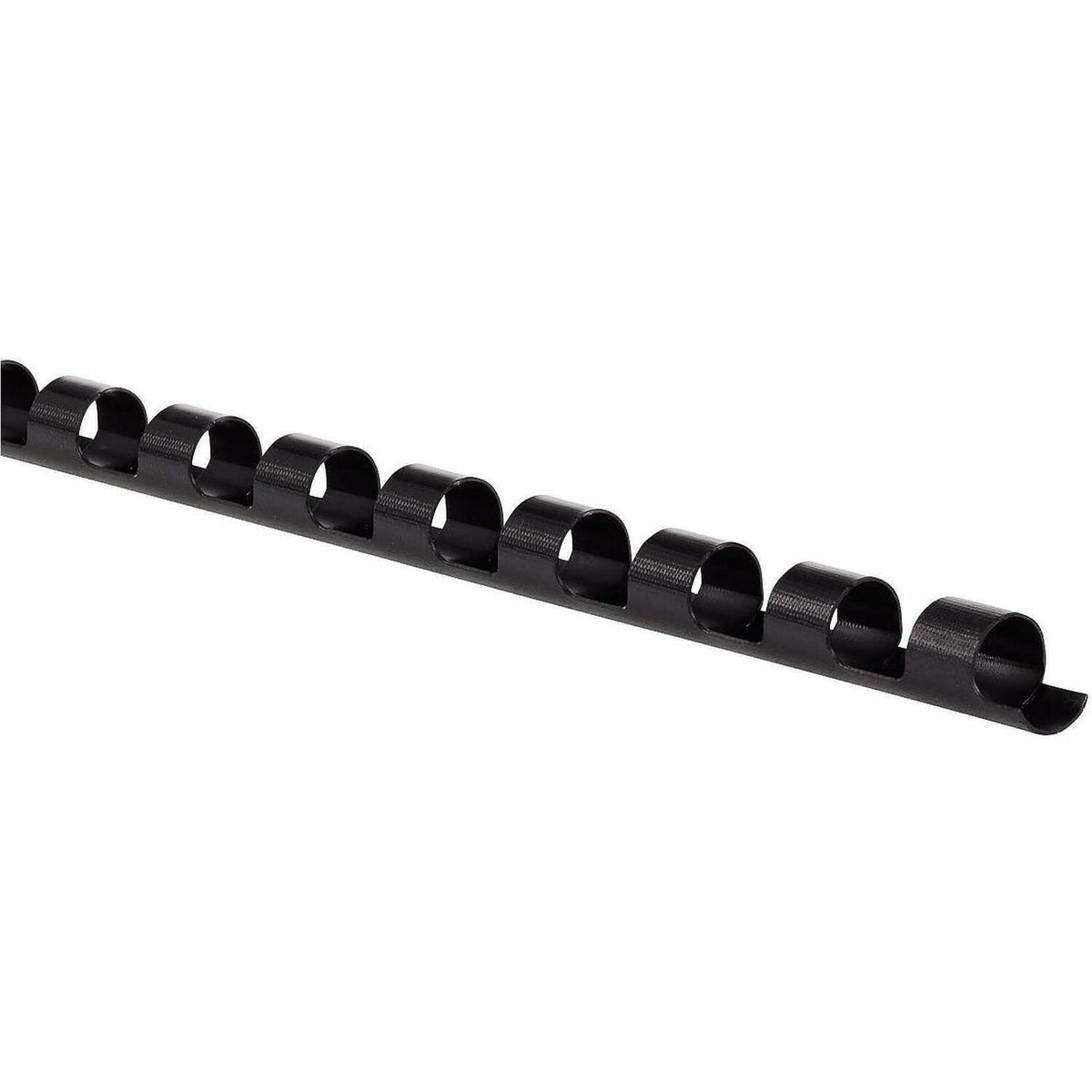 Mead CombBind Binding Spines - 0.25" Maximum Capacity - 25 x Sheet Capacity - For Letter 8 1/2" x 11" Sheet - Black - Pl
