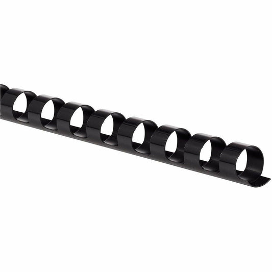 Mead CombBind Binding Spines - 0.37" Maximum Capacity - 55 x Sheet Capacity - For Letter 8 1/2" x 11" Sheet - Black - Pl