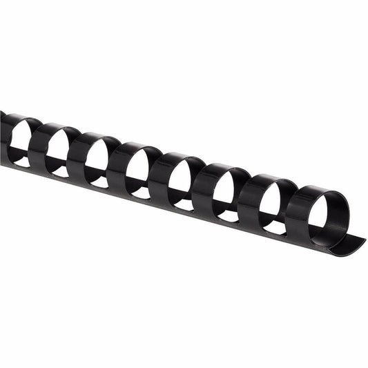 Mead CombBind Binding Spines - 0.43" Maximum Capacity - 70 x Sheet Capacity - For Letter 8 1/2" x 11" Sheet - Black - Pl
