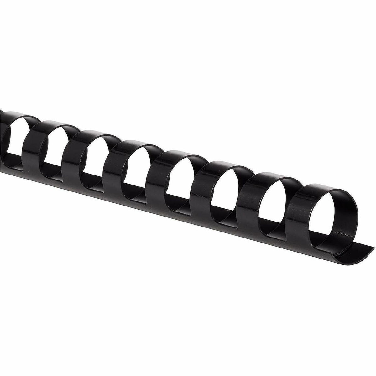 Mead CombBind Binding Spines - 0.50" Maximum Capacity - 85 x Sheet Capacity - For Letter 8 1/2" x 11" Sheet - Black - Pl
