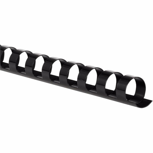 Mead CombBind Binding Spines - 0.50" Maximum Capacity - 85 x Sheet Capacity - For Letter 8 1/2" x 11" Sheet - Black - Pl