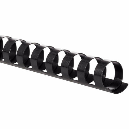 Mead CombBind Binding Spines - 0.62" Maximum Capacity - 125 x Sheet Capacity - For Letter 8 1/2" x 11" Sheet - Black - P