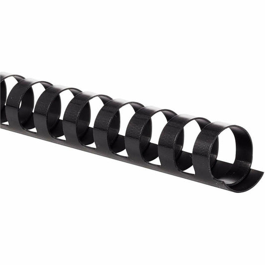Mead CombBind Binding Spines - 0.62" Maximum Capacity - 125 x Sheet Capacity - For Letter 8 1/2" x 11" Sheet - Black - P