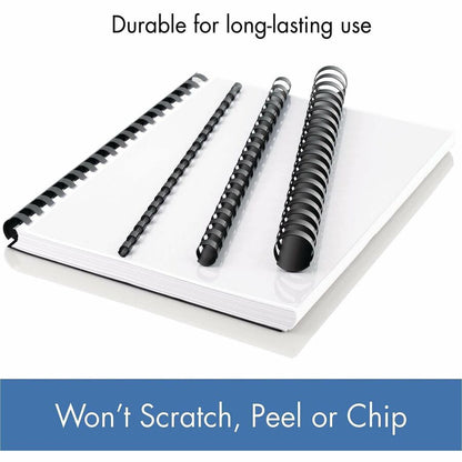 Mead CombBind Binding Spines - 0.75" Maximum Capacity - 150 x Sheet Capacity - For Letter 8 1/2" x 11" Sheet - Black - P
