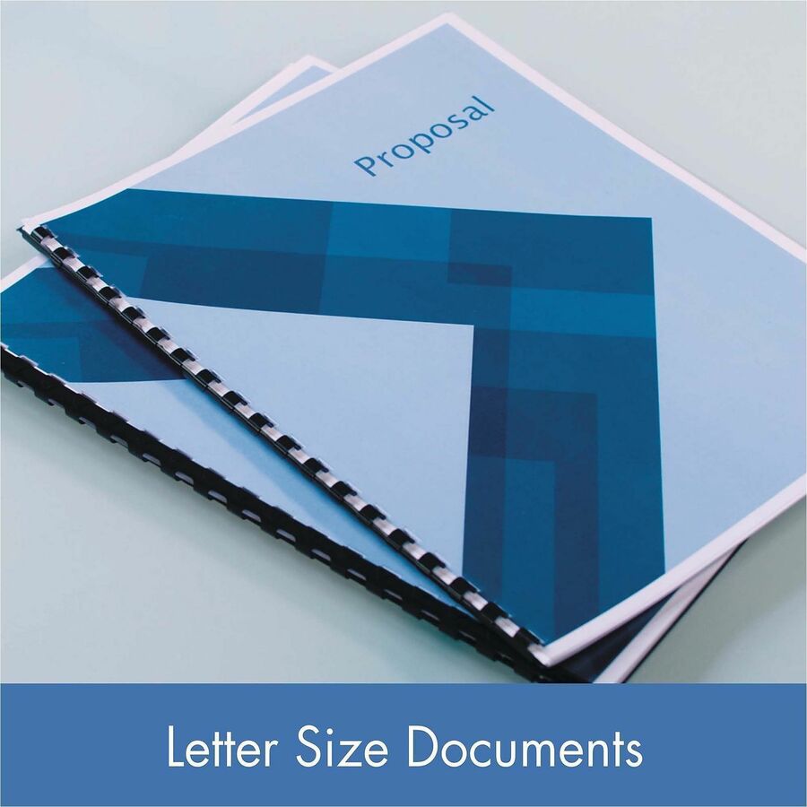 Mead CombBind Binding Spines - 0.75" Maximum Capacity - 150 x Sheet Capacity - For Letter 8 1/2" x 11" Sheet - Black - P