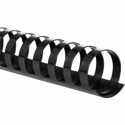 Mead CombBind Binding Spines - 1" Maximum Capacity - 200 x Sheet Capacity - For Letter 8 1/2" x 11" Sheet - Black - Plas