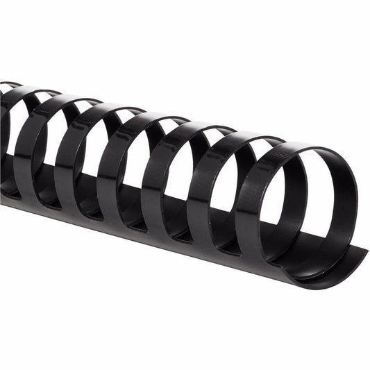 Mead CombBind Binding Spines - 1" Maximum Capacity - 200 x Sheet Capacity - For Letter 8 1/2" x 11" Sheet - Black - Plas
