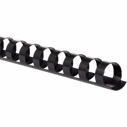 Mead CombBind Binding Spines - 0.56" Maximum Capacity - 105 x Sheet Capacity - For Letter 8 1/2" x 11" Sheet - Black - P
