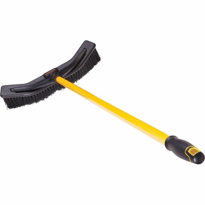 Rubbermaid Commercial Maximizer Push-To-Center 18" Brooms - Polypropylene Bristle - 58.1" Overall Length - Steel Handle 