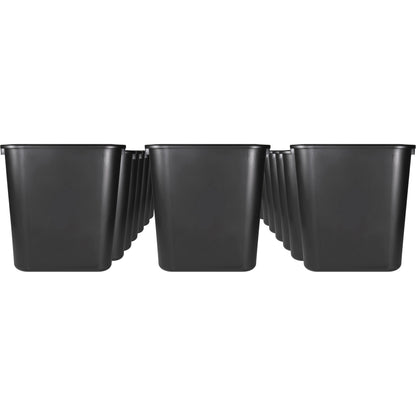 Sparco Rectangular Wastebasket - 7 gal Capacity - Rectangular - 15" Height x 14.5" Width x 10.5" Depth - Polyethylene - 