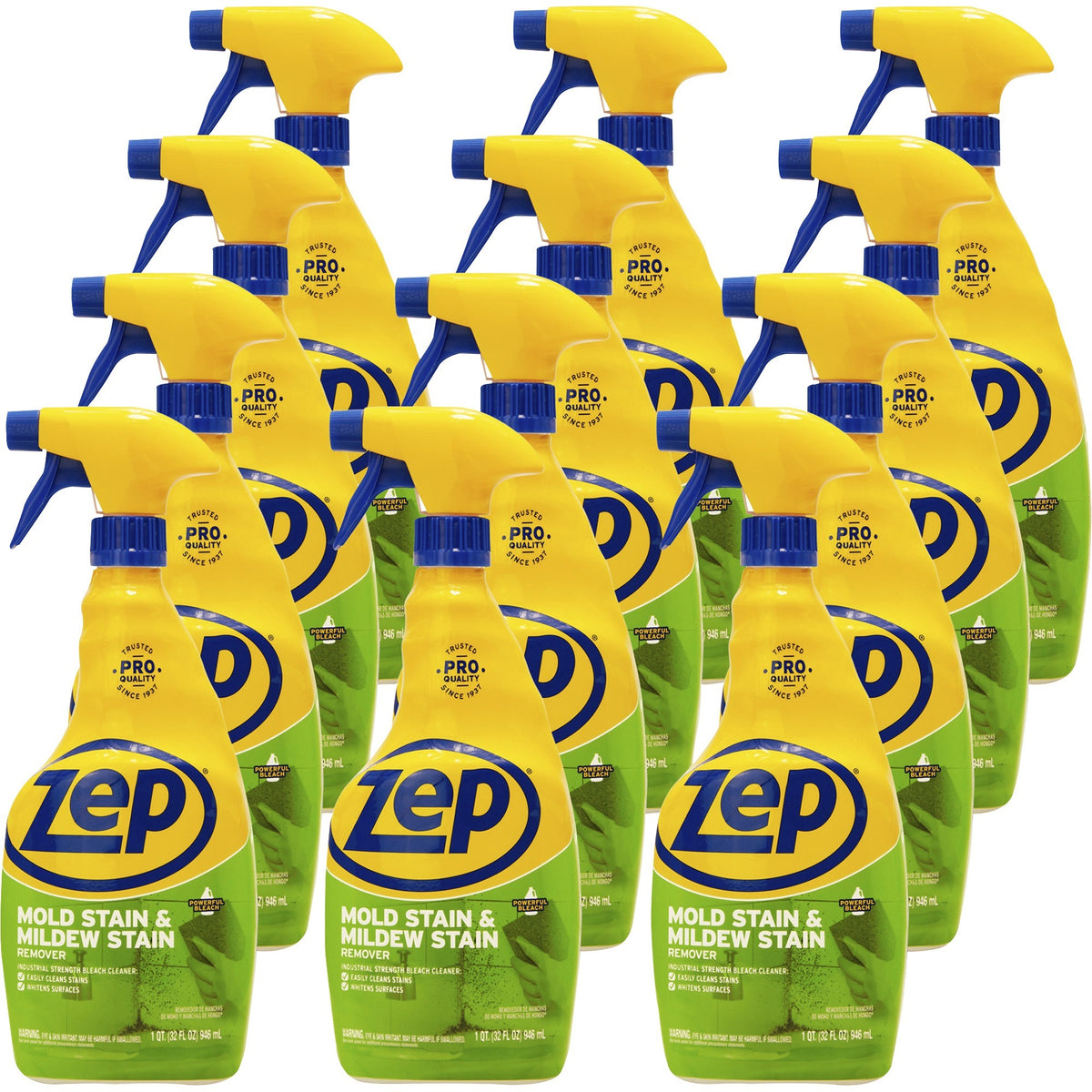 Zep No-Scrub Mold/Mildew Remover - For Multi Surface - 32 fl oz (1 quart) - Recommended For: Stain Remover - Disinfectan