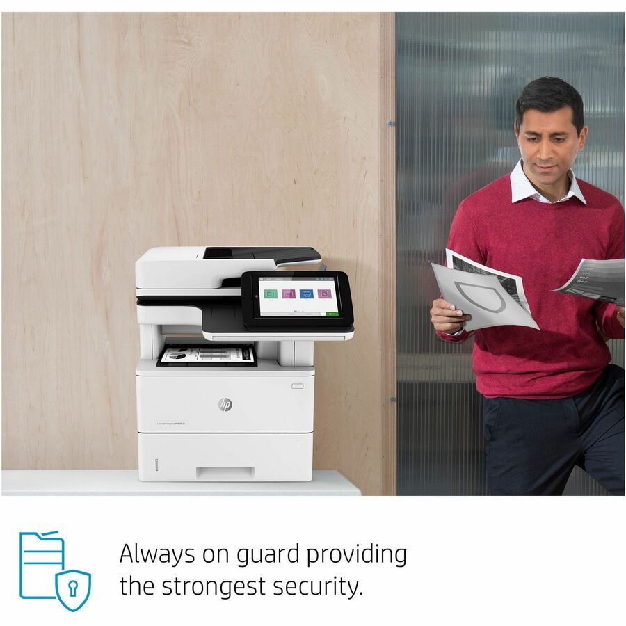 HP LaserJet M528dn Laser Multifunction Printer - Monochrome - Copier/Printer/Scanner - 43 ppm Mono Print - 1200 x 1200 d